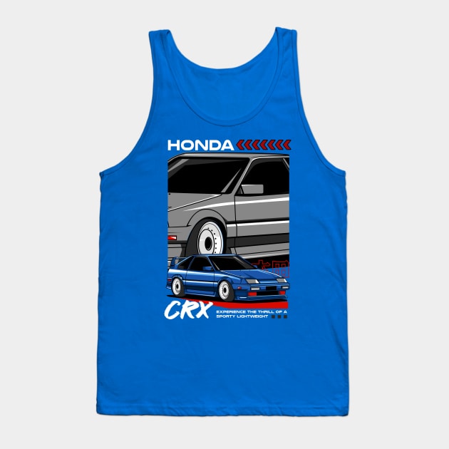 Nostalgic Honda CRX Tank Top by Harrisaputra